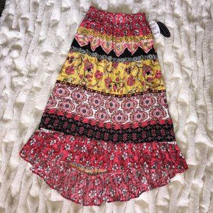 Colorful Scoop Skirt w/Ruffle Bottom, Sz 0-2, NWT!